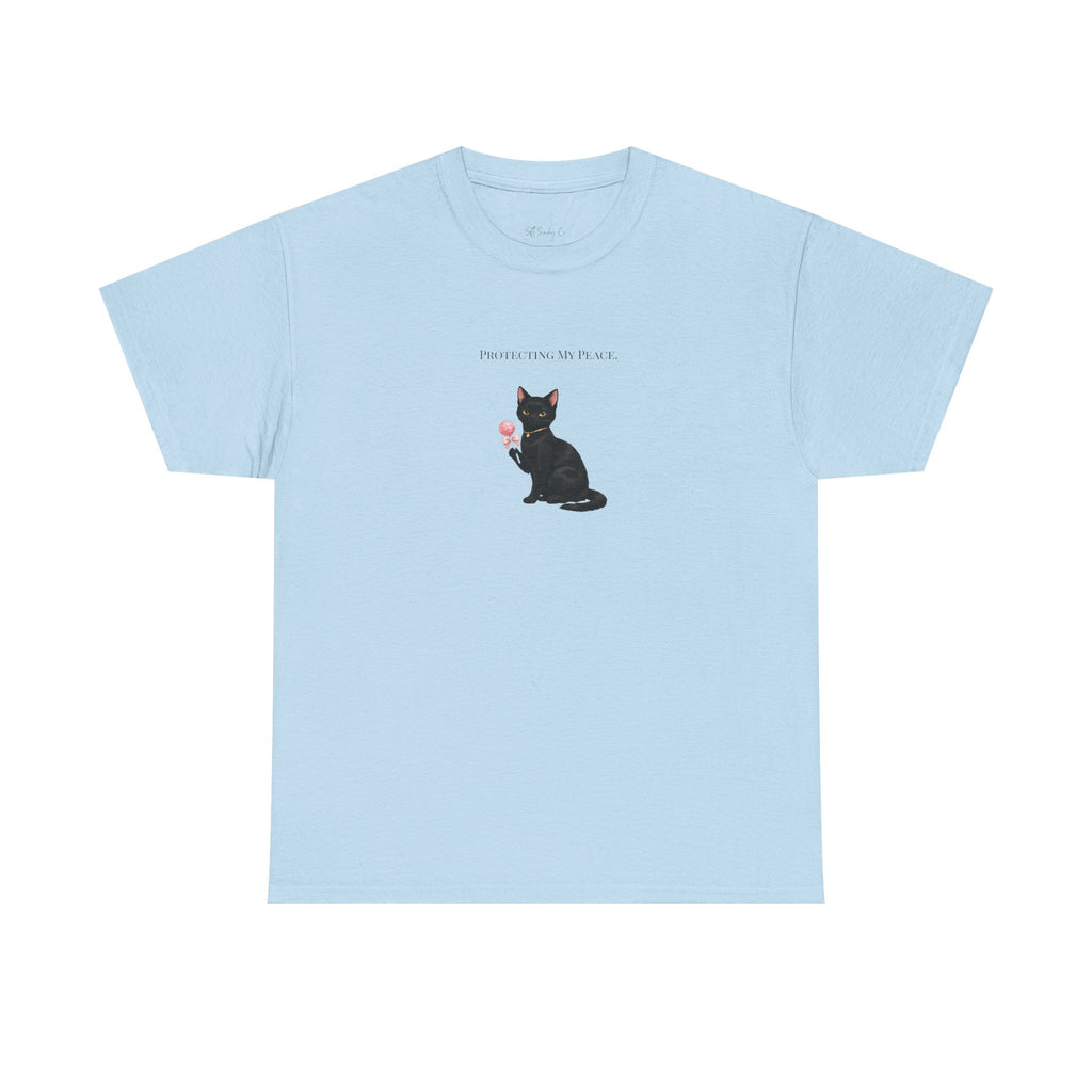 Black Cat Sitting Tee