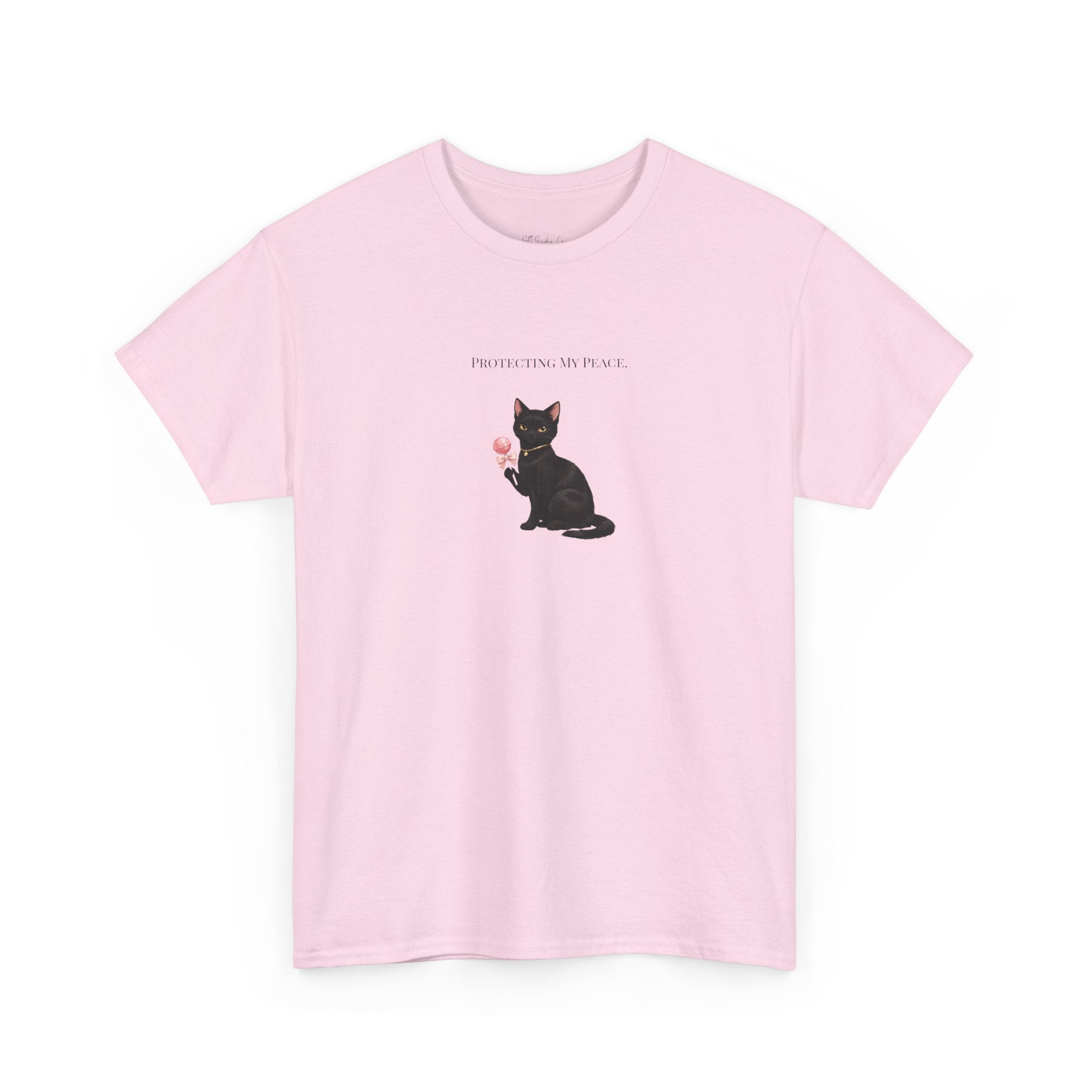 Black Cat Sitting Tee