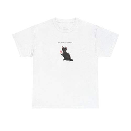 Black Cat Sitting Tee