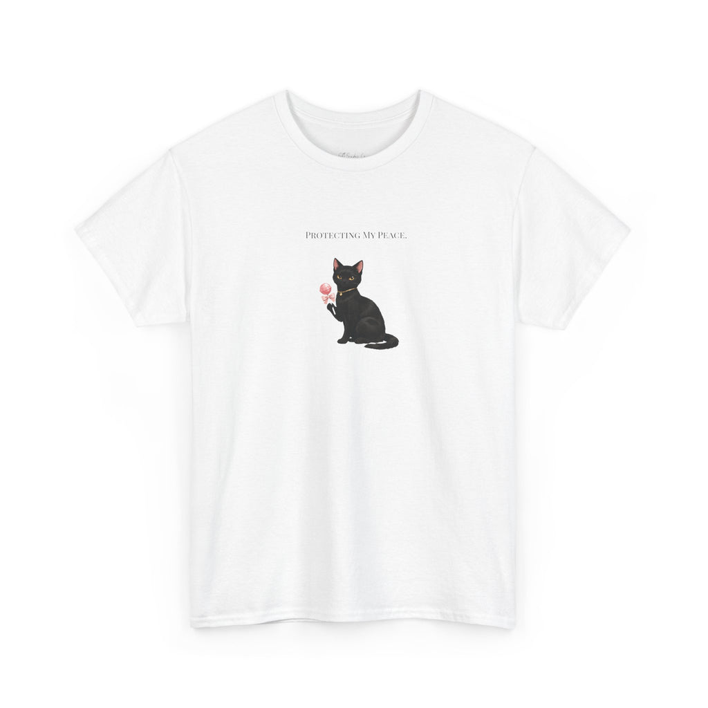 Black Cat Sitting Tee