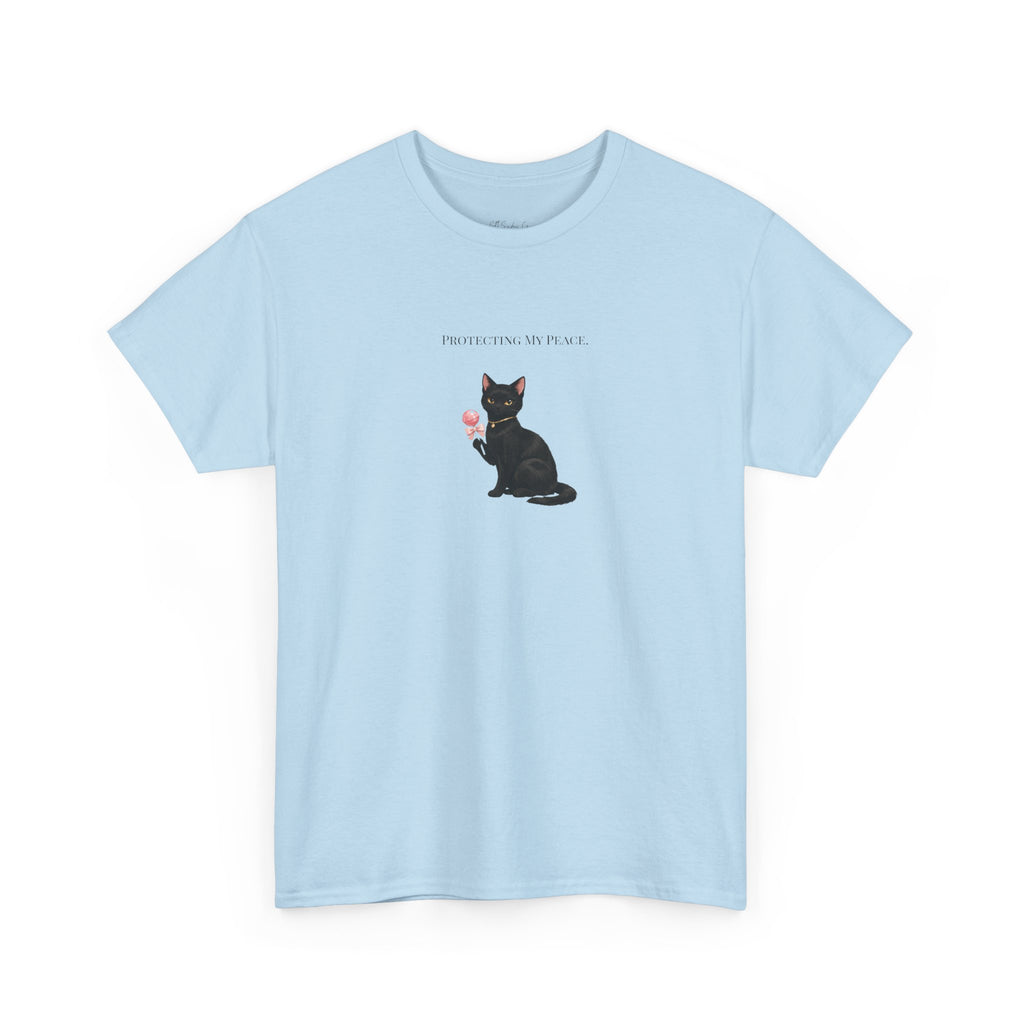 Black Cat Sitting Tee