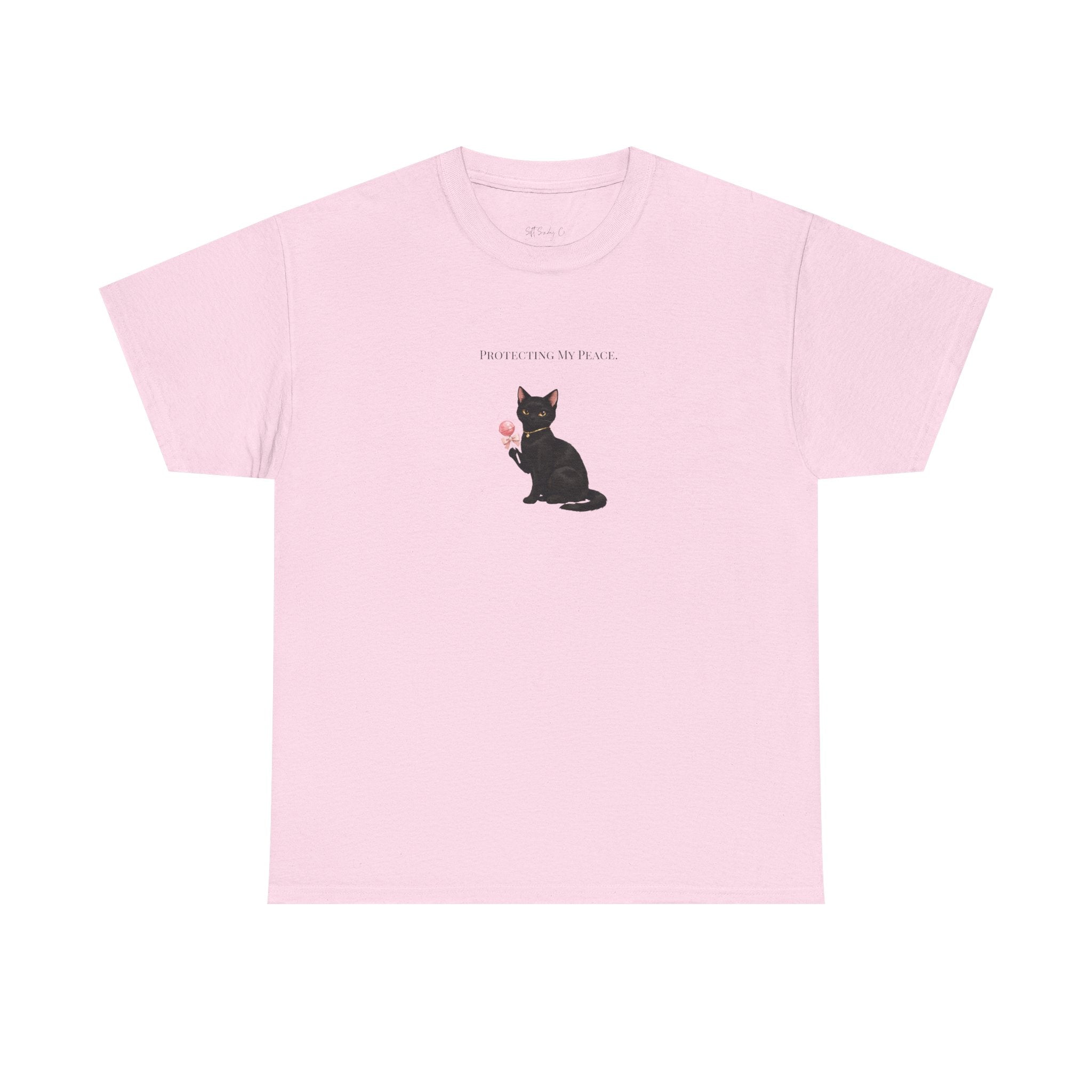 Black Cat Sitting Tee